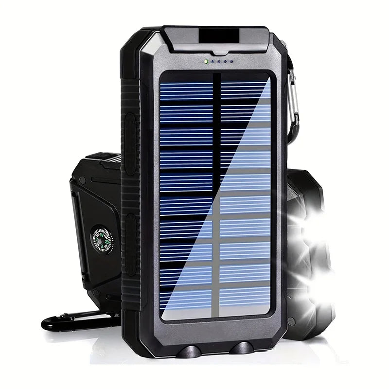 Batería solar portátil con linternas